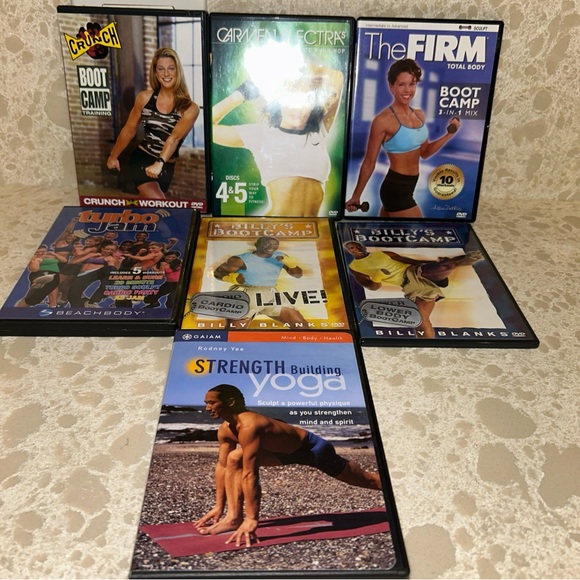 Mix Lot Of 7 Exercise Workout DVDs Yoga/Boot Camp/Dance&Hip Hop - Picture 2 of 10